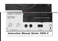 Tandberg 3000 - Owners Manual 